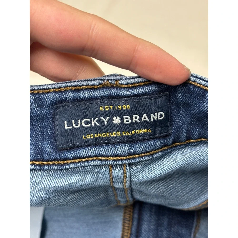 Lucky Brand 121 Slim Mens Blue Denim Jeans 38x30‎ Medium Wash Stretch Coolmax